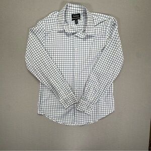 Bonobos Slim‎ Fit Button Down Shirt Mens Large White Blue Check